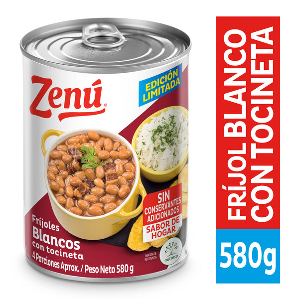 FRIJOL Blanco. ZENU x 580 g